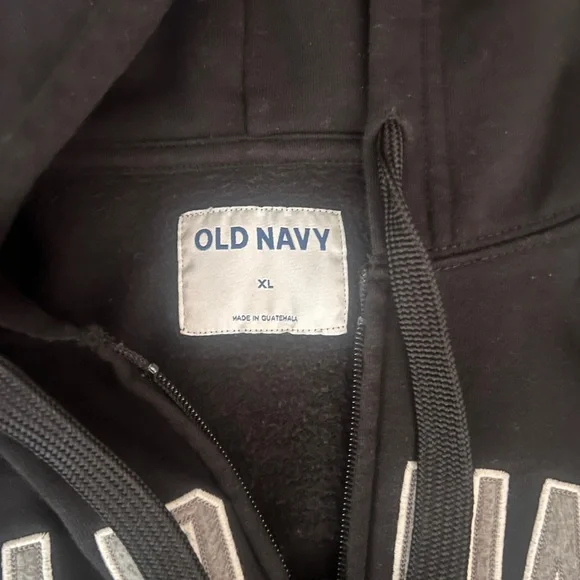 Old Navy Black Zip-Up Hoodie - Picture 4 of 4